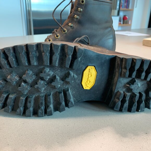 Chippewa Mens Leather Service  Work Boots Vibram Sole 7D, fits like 8 US - Picture 12 of 12